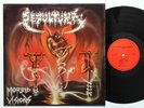 SEPULTURA -Morbid Visions LP 1986 SHARK 004 rare german press massacra protector