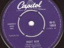 GENE VINCENT RIGHT NOW CAPITOL ORIGINAL UK 7