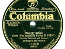 ANNETTE HANSHAW 78 RPM RECORD Columbia 1812-D, Big City Blues & That's You, Baby