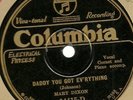 Mary Dixon, J C Johnson Ed Allen You Can't Sleep in My Bed Columbia 14415 78 rpm