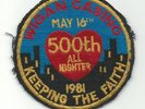 ORIGINAL WIGAN CASINO 500th ALL-NIGHTER SOUL PATCH