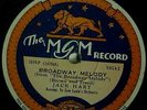 RARE LABEL-M.G.M. STUDIO LABEL-Talkie Movie:BROADWAY MELODY-Nice EE+ 78