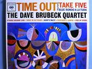 DAVE BRUBECK/PAUL DESMOND TIME OUT/TAKE 5 ORIG '59 COLUMBIA 6-EYE STEREO LP MINT