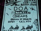 RARE 1980 DOA ROCK AGAINST RACISIM FLYER SILENCERS GEARS @ MAC ARTHUR PARK KBD