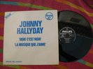 JOHNNY HALLYDAY MAXI 45T VERSION 82 NOIR C EST NOIR
