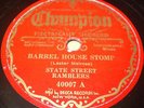 State Street Ramblers on Champion 40007 Jimmy Blythe Johnny Dodds, HOT 1931