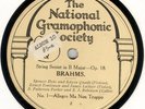 ACOUSTIC NATIONAL GRAMOPHONIC SOCIETY- BRAHMS STRING SEXTET OP. 18 (1925)