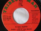 SUPER RARE - Black Horns - Baba Leslie and Mark - Label: Tribes Man - Reggae 7