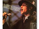 U2 LOVE AND PRIDE VERY RARE 2 LP SET ON MARBLE VINYL LIVE IN CHICAGO 1985 MINT