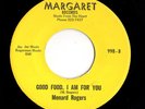 Mod New Breed R&B 45 MENARD ROGERS Good Food, I Am For You Margaret HEAR