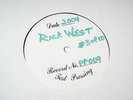 Rick West ?– Sweet Love / Bust That Vinyl Record PP 009 Test Pressing Very Rare
