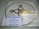 THE MISSION  live in london 86   7'  one side clear gold  pic