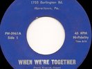 Five Guys SOUL GARAGE 45 When We're Together PRIVATE PRESS 3961 LISTEN