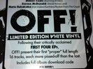 OFF LP WHITE VINYL SEALED RARE PUNK KBD MISFITS GG ALLIN BLACK FLAG MELVINS