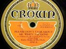 Eubie Blake and His Orchestra 78 rpm Jazz Record Crown 3090 E-