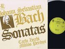 J.S. BACH NM PERENYI & ZECCHI CELLO SONATAS STEREO LP