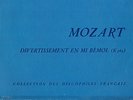 DF 45 - PASQUIER TRIO - MOZART DIVERTIMENTO (DIVERTISSEMENT) - DISCOPHILES