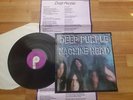 Deep Purple LP Machine Head 1st Press + Lyrics Near Mint Original Vinyl Record