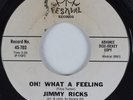Northern Soul 45 JIMMY RICKS Oh What A Feeling FESTIVAL HEAR
