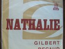 GILBERT BECAUD Nathalie TOP RARE URUGUAY DIFF & unique COVER