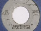 BRENDA LEE EAGER “When I’m With You” 70s soul funk 45 MERCURY HEAR Larry Mizell