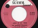 RARE NORTHERN GROUP SOUL 45 - MIRACLE WALKERS - LOVE IN MY SOUL (SCAMM)