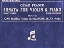 MASSIA and SELVA - Cesar Franck: Sonata for violin and piano (four records)