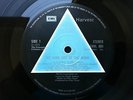 Pink Floyd DARK SIDE OF THE MOON 1st PRESS  SOLID BLUE TRIANGLE +stickers+poster