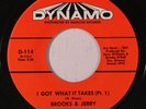 rare Soul Funk 45 BROOKS & JERRY i got what it takes DYNAMO Hear