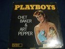 Orig 1957 Chet Baker & Art Pepper Playboys LP PJ 1234 VG- Cheesecake Cover