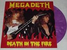 MEGADETH Death In The Fire Limited Edition Live COLOUR VINYL LP NEW Holland '88