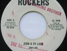 JAH LIVI Zion A Fe Lion / Zambian style REGGAE ROOTS JAMAICA 1975 on ROCKERS 45