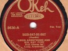 OKEH 8436 LOUIS ARMSTRONG HOT FIVE Skid-Dat-De-Dat/ JAZZ LIPS  1926 E+