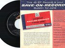 ELVIS PRESLEY EP 45 Save-On-Records Bulletin June RIGHT DOWN CRY SPA-7-27 EX/EX