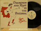 JOAN BAEZ DIAMONDS AND RUST IN THE BULLRING GOLD CASTLE OG 1989 TAS PROMO LP M-