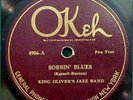 King Oliver’s Jazz Band 78 rpm Jazz Record Okeh 4906  grades E-