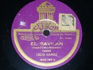 TANGO 78 rpm RECORD Odeon CELIA GÁMEZ Tango RINCONCITO / EL GAVILÁN