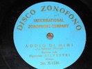 rare ZONOFONO X 1530 light blue soprano SILVESTRI Addio di Mimì