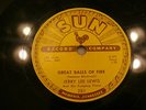 Jerry Lee Lewis Great Balls of Fire Sun 281 Original 78 Nice Condition