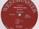 WALTER BARYLLI QUARTET Beethoven String Quartet In D Major Westminster Lp