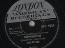 Ricky Nelson - Summertime/Young World (Indian Pressing) Rare 78 Rpm Record