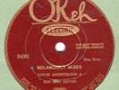 OKEH 8436 LOUIS ARMSTRONG HOT SEVEN Keyhole Blues/Melancholy Blues 1927 E-