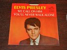 Elvis Presley 45 Record 47-9600 We Call on Him / You'll Never Walk Alone N MINT