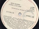 IRON MAIDEN-A REAL LIVE ONE-RARE GUATEMALA LP