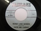 CALVIN AND CLARENCE Money And Women/I Wanna Dance FAIRLANE R & B VG++