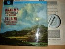 Columbia  SAX 2420 Blue silver BRAHMS SYMPHONY No.1  GIULINI