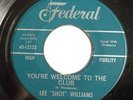 R&B BLUES 45-LEE SHOT WILLIAMS-YOURE WELCOME TO THE CLUB / HOLD ME