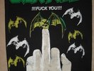 OVERKILL F You BACKPATCH***RARE***vtg THRASH VEST PATCH nuclear assault sodom