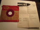 CREW CUTS-earth angel/ko ko mo-BLANK RED LABEL ADVANCE COPY WITH LETTER-1-5-1955