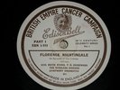 FLORENCE NIGHTINGALE 1890 RECORDING ON EDISON BELL WINNER 78 - 